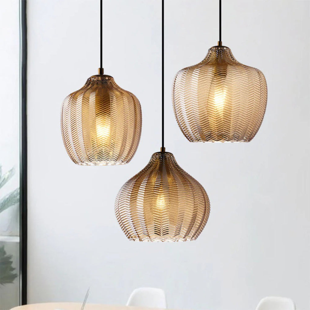 Woven Glass Pendant Light