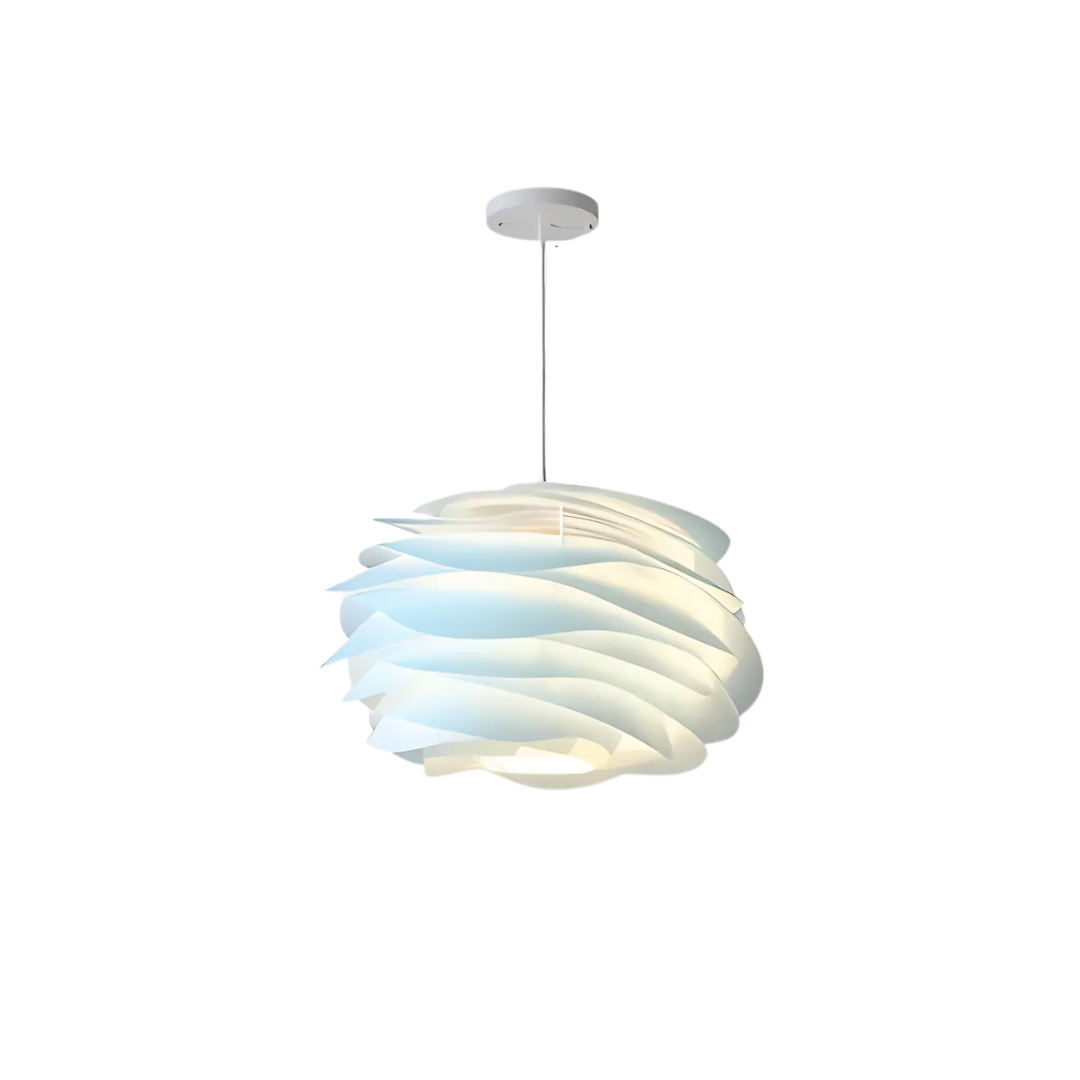 Sculptural Wave Pendant Light Modern Floral Chandelier Contemporary Ceiling Fixture