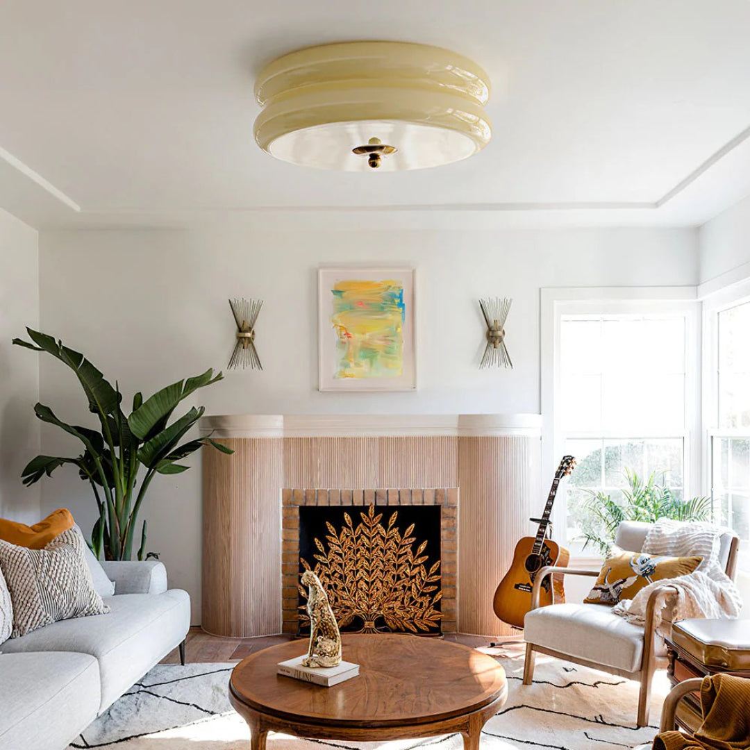 Art Deco Glass Ceiling Light