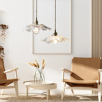 Retro Lotus Glass Pendant Lamp