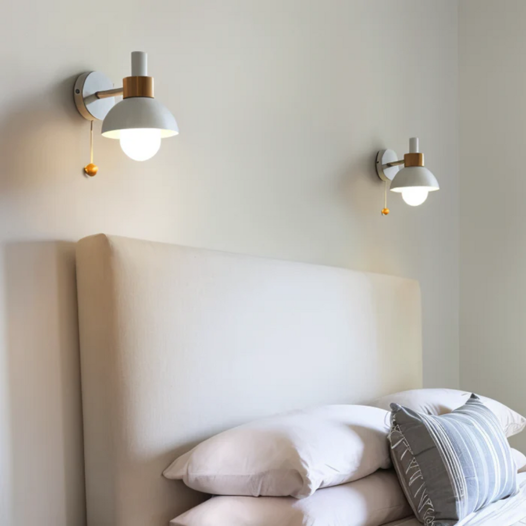 Modern LED Wall Sconce Pull Cord Accent Light