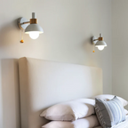 Modern LED Wall Sconce Pull Cord Accent Light