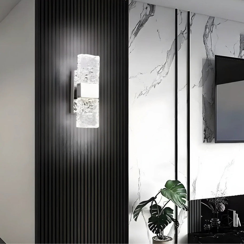 Contemporary Crystal Glass Wall Light