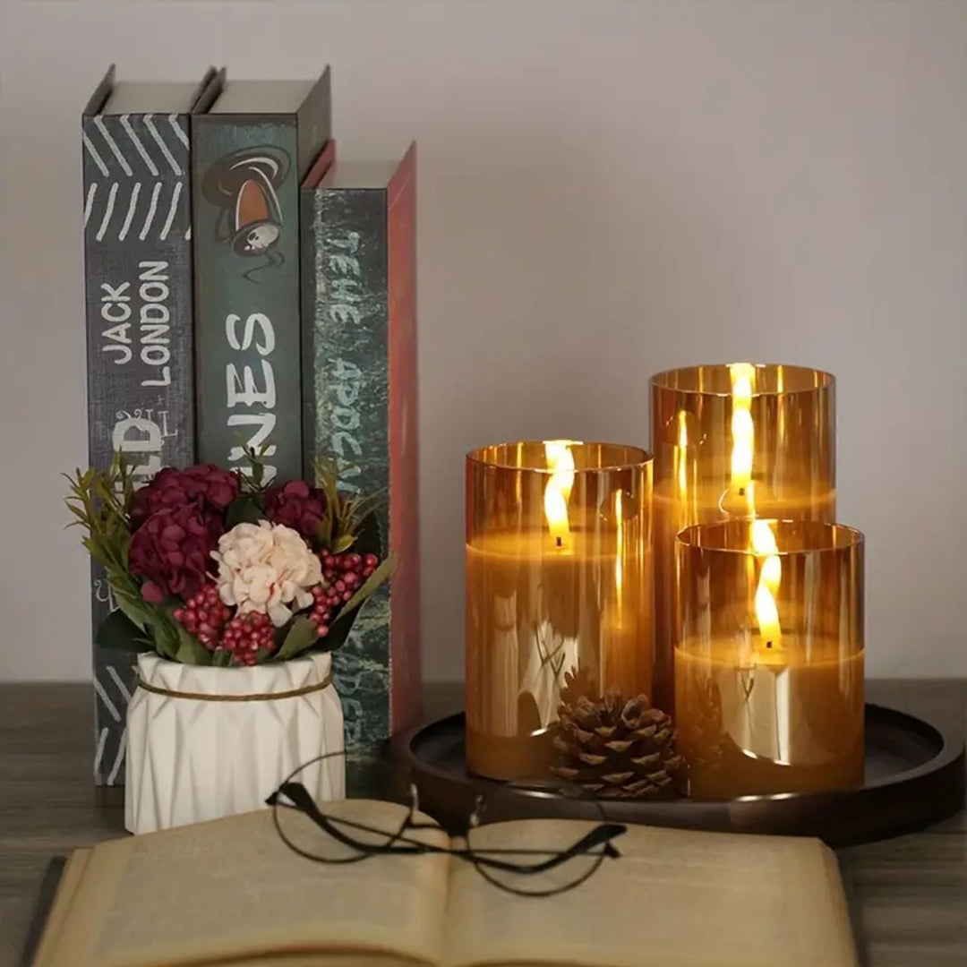 Flameless LED Candles – Battery Powered With Timer For Safe Ambient Decor