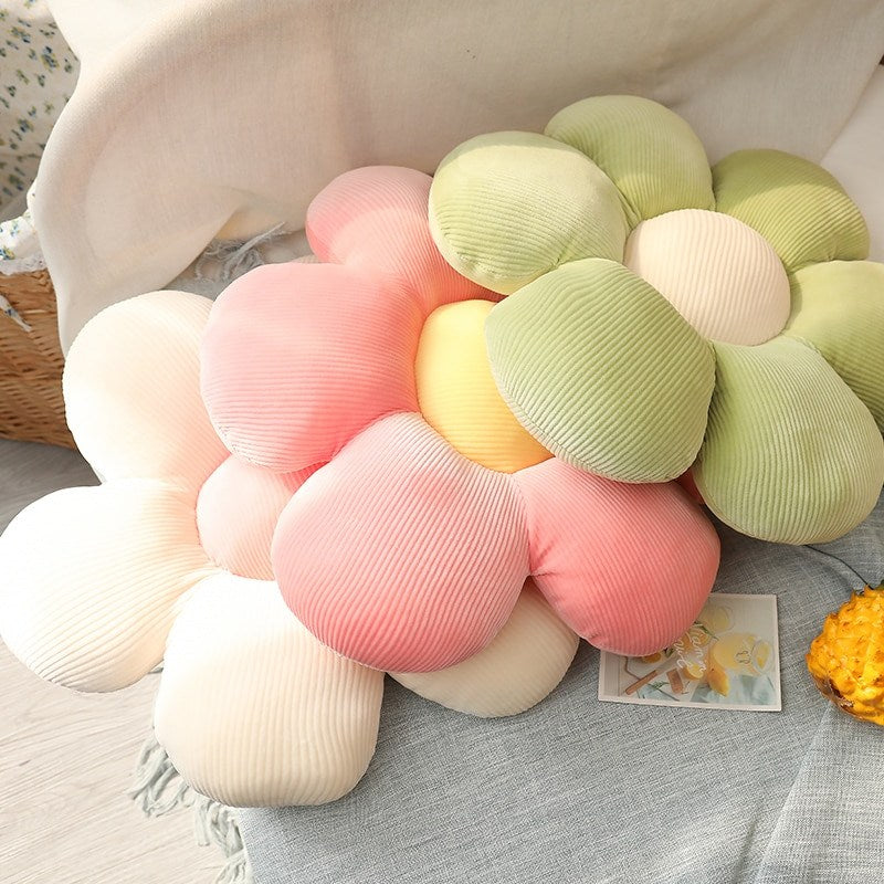Flower-Shaped Decorative Throw Pillow