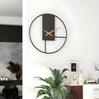 Minimalist Metal Wall Clock Silent Modern Timepiece