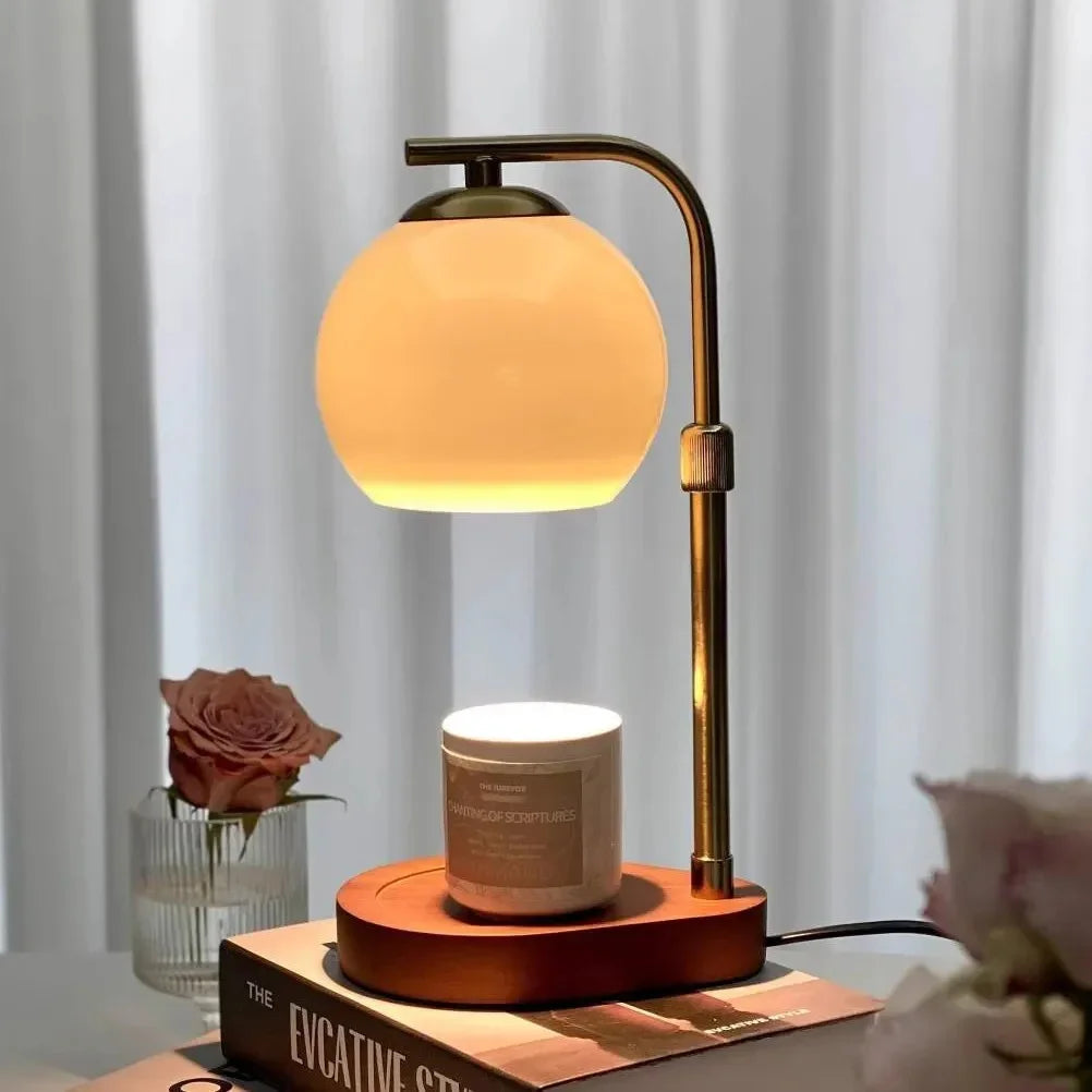Candle Warmer Lamp | Modern and Classic Style | Flameless Fragrance Scent Release for Safe Home Ambiance and Even Wax Melting