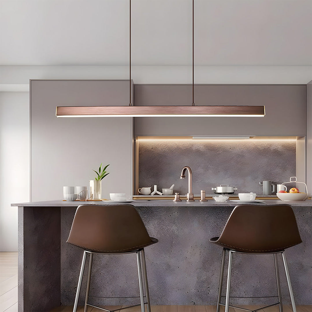 Linear LED Pendant Lamp – Minimalist Functional Design For Dining And Workspaces