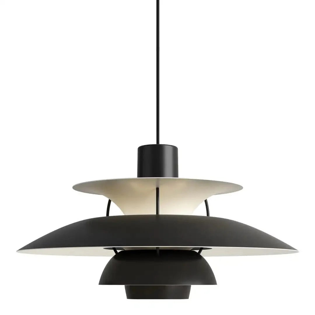 Contemporary Layered Metal Pendant Light