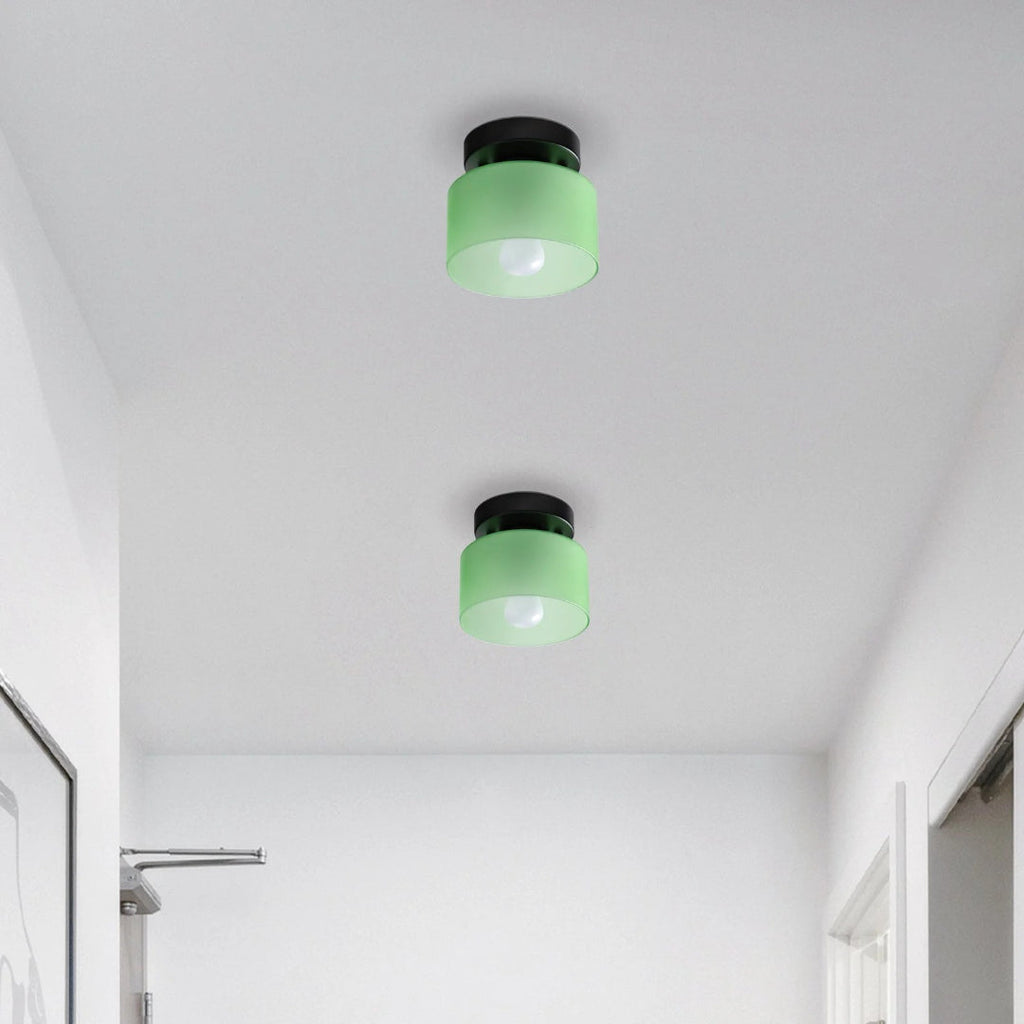 Vintage Fabric Ceiling Light