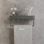 Bathroom Wall Shelf Water-Resistant Material | Modern Minimalist Style | Organizes Toiletries and Towels within Reach
