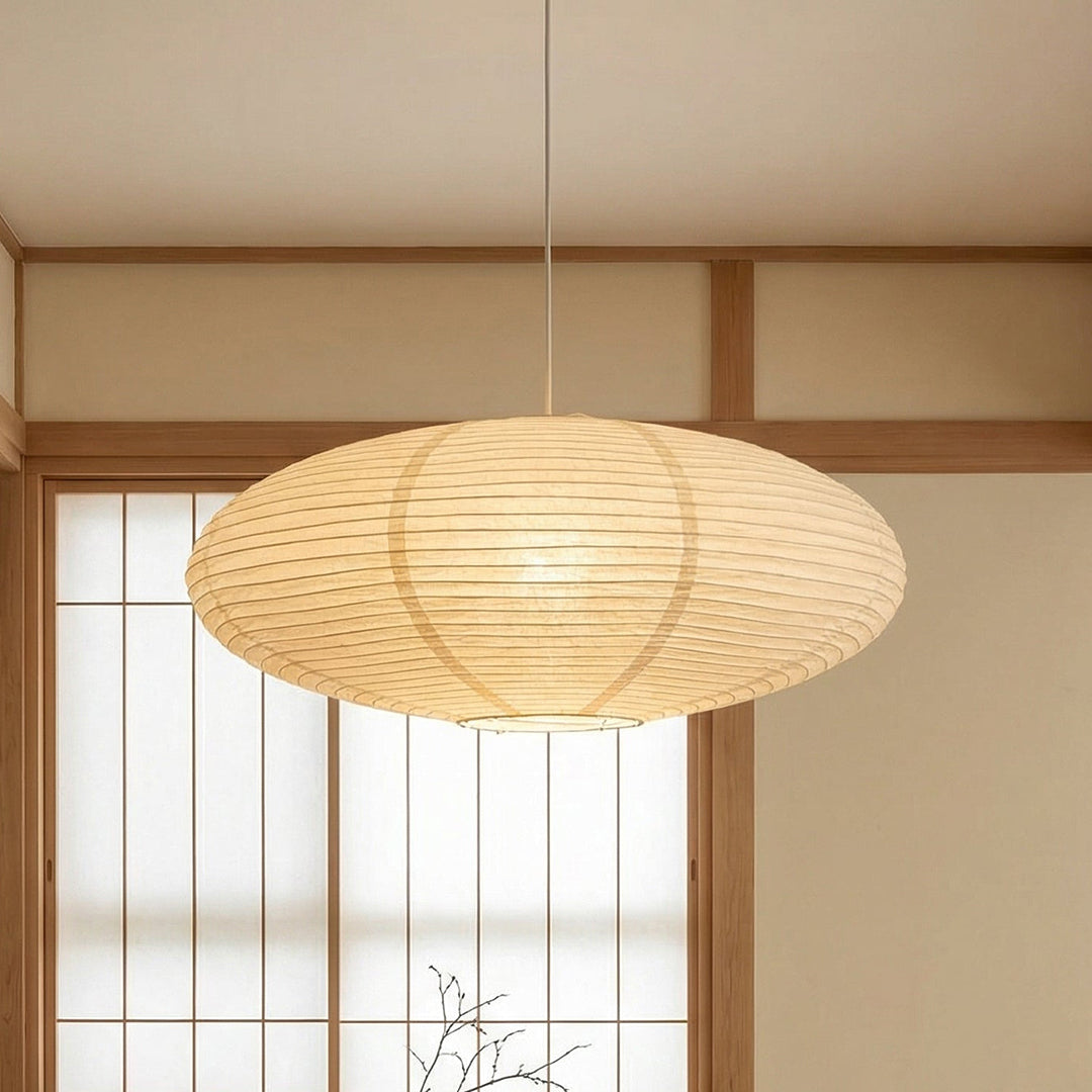 Paper Pendant Lamp – Wabi Inspired Sustainable Minimalist Design