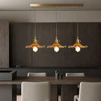 Vintage Floral Glass Pendant Light