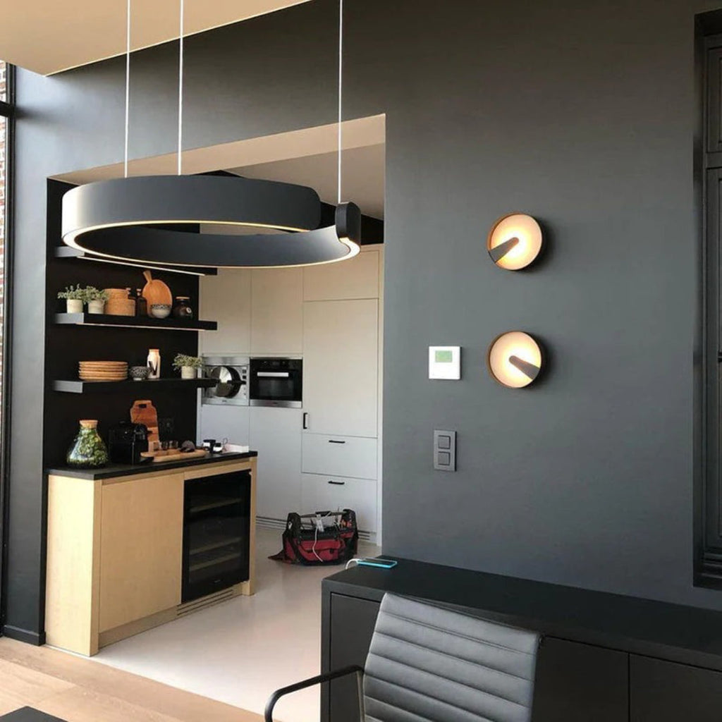 Circular LED Metal Pendant Light