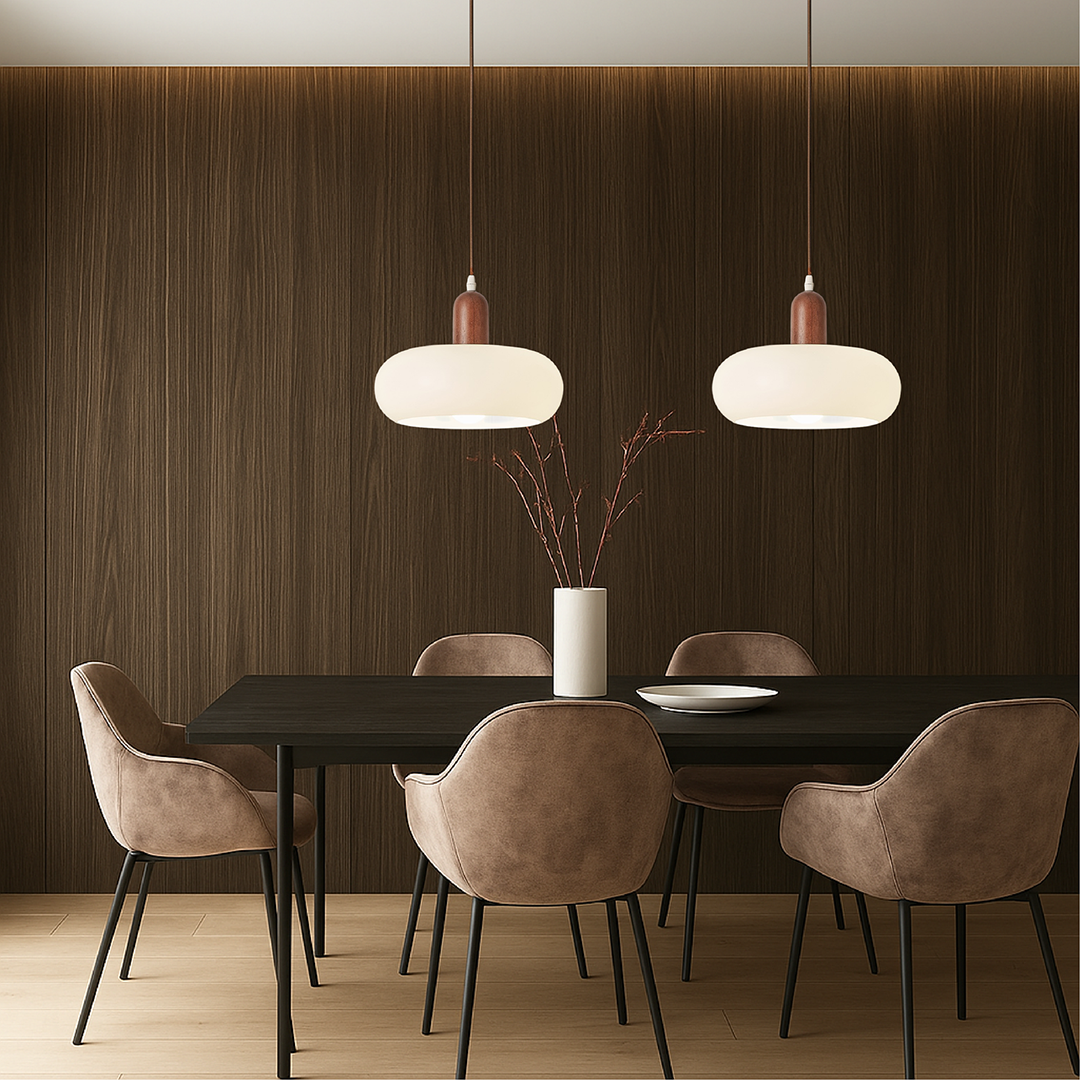 Cream Pendant Lamp – Scandinavian Minimalist Soft Toned Design