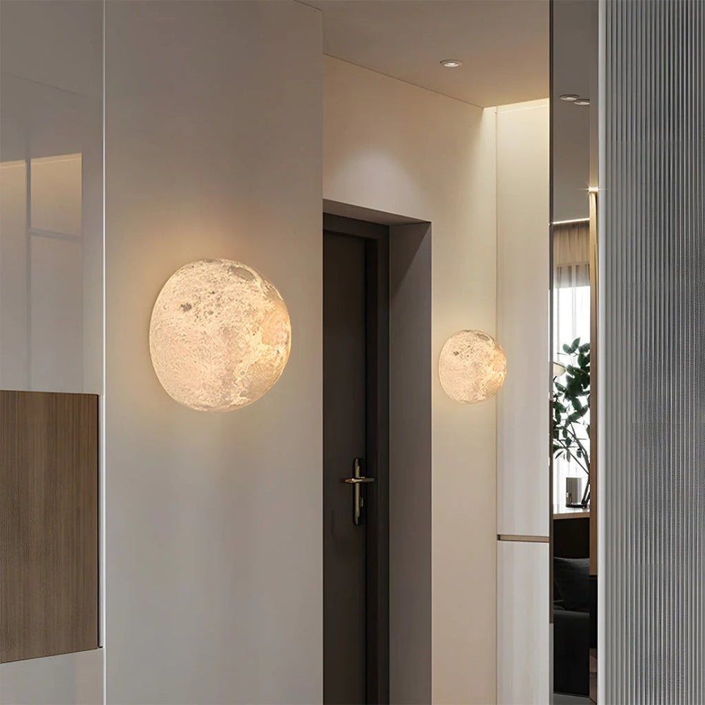 Moon Texture Wall Light