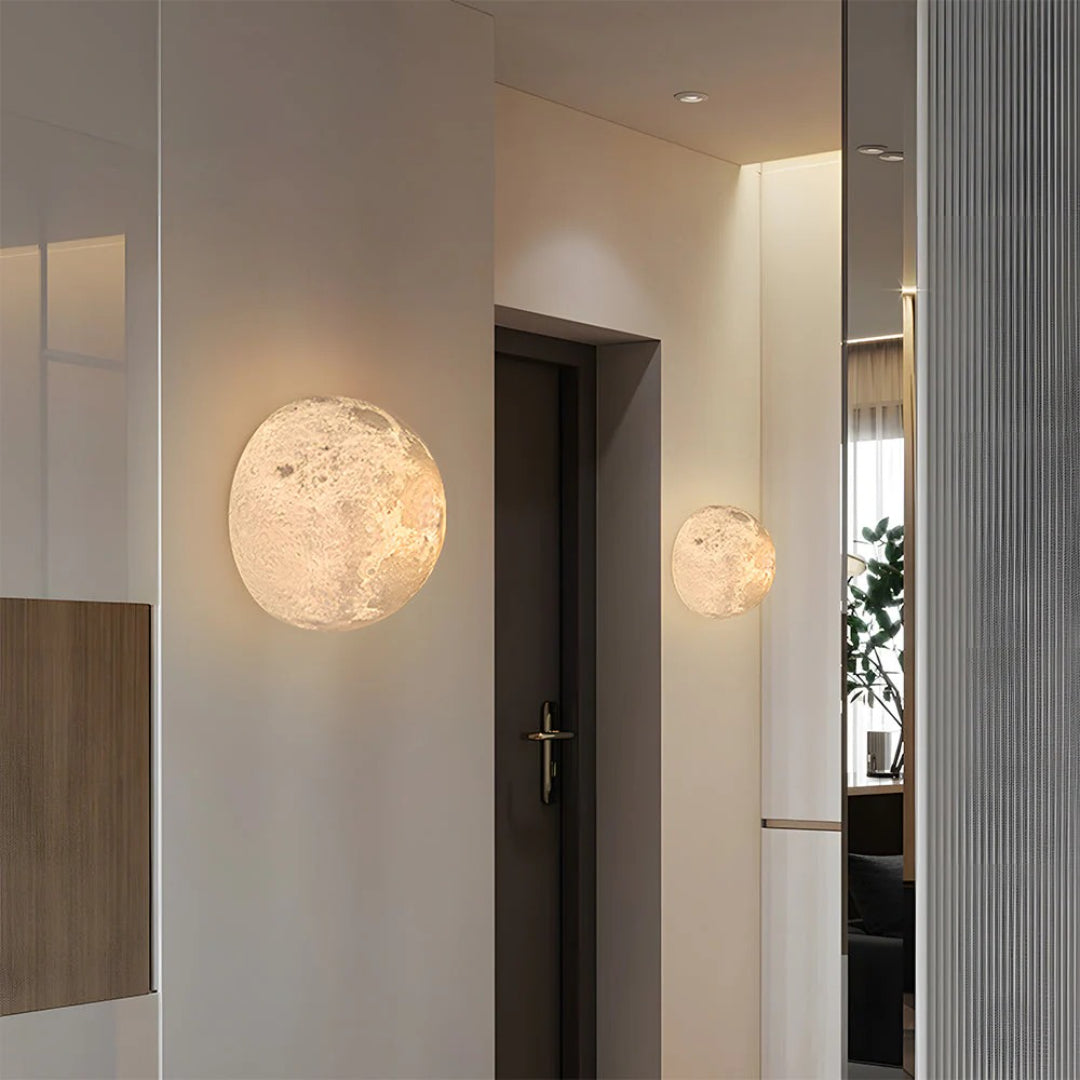 Moon Texture Wall Light