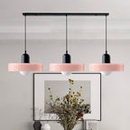 Triple Glass Pendant Lamp – Retro Inspired Colorful Dining Table Design