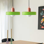 Double Glass Pendant Lamp – Retro Inspired Modern Dining Table Design
