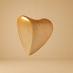 Minimalist Curved Wooden Pendant Light