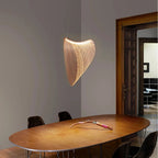 Minimalist Curved Wooden Pendant Light