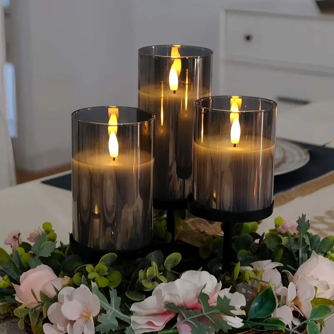 Flameless LED Candles – Battery Powered With Timer For Safe Ambient Decor
