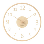Minimalist Wooden Wall Clock Modern Silent Quartz Timepiece Scandinavian Home Decor