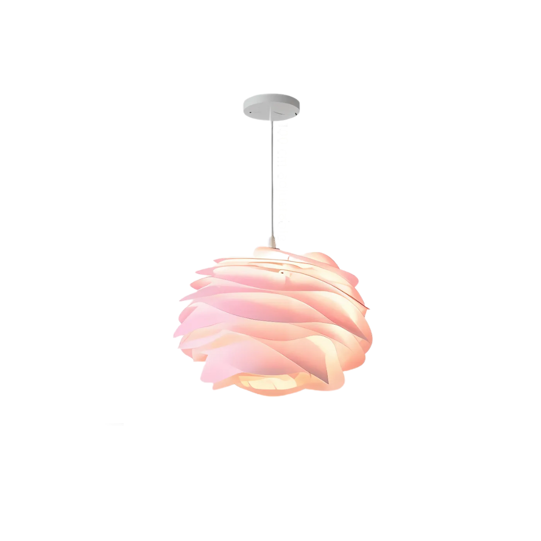 Sculptural Wave Pendant Light Modern Floral Chandelier Contemporary Ceiling Fixture