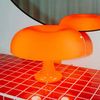 Table Lamp ABS and PS Construction | Retro Mushroom Dome Style | USB-C Powered LED with Three Adjustable Lighting Modes