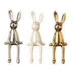 Ceramic Rabbit Figurine Modern Decorative Bunny Sculpture