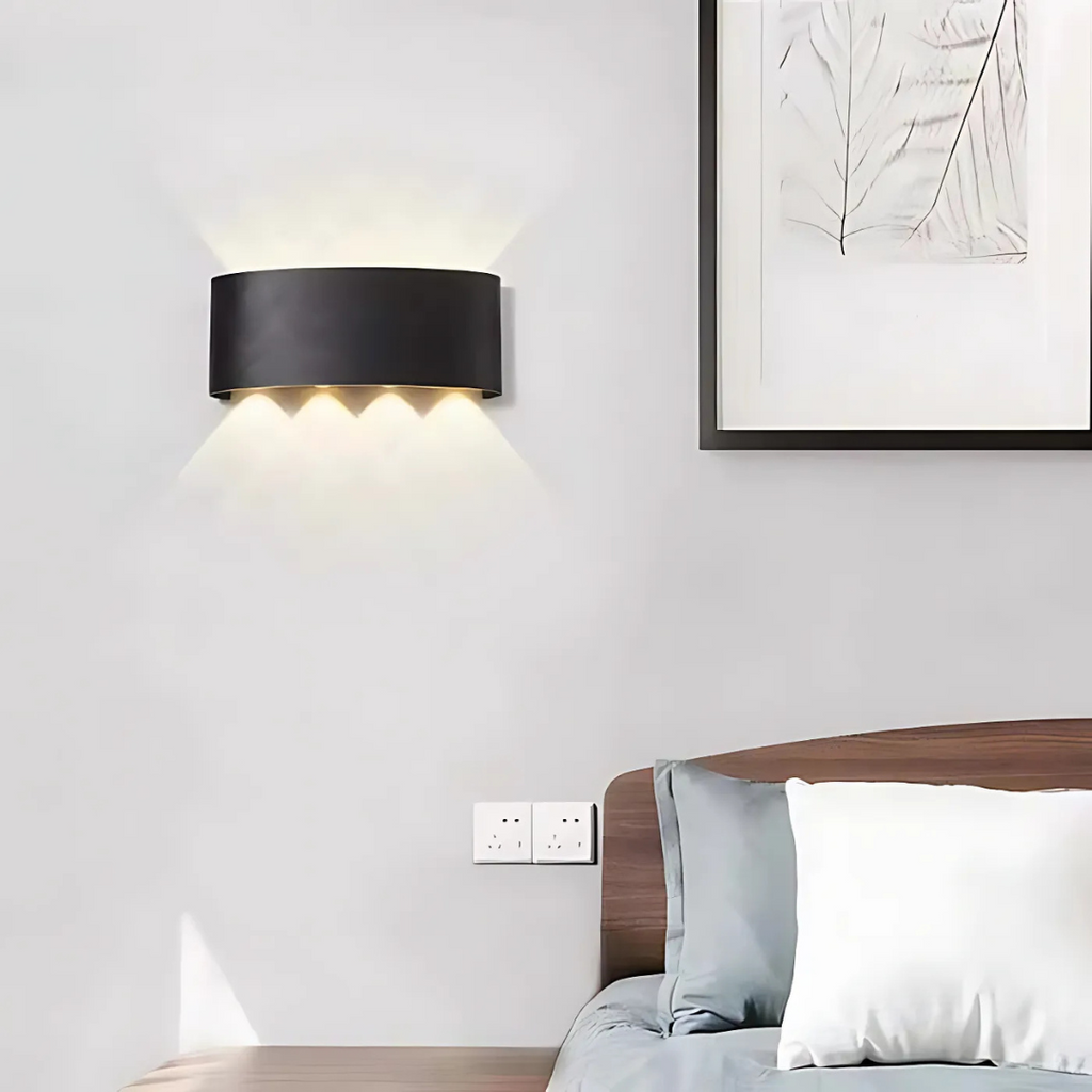 LED Wall Light Aluminum IP54 Weatherproof | Energy Efficient Lighting | Indoor and Outdoor Hardwired Wall Mounted Light