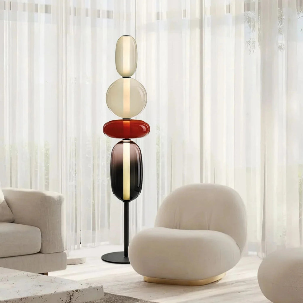 Modern Glass Floor Lamp