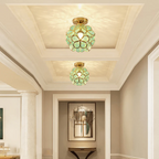 Luxury Glass Flower Ceiling Lamp
