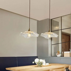 Retro Lotus Glass Pendant Lamp