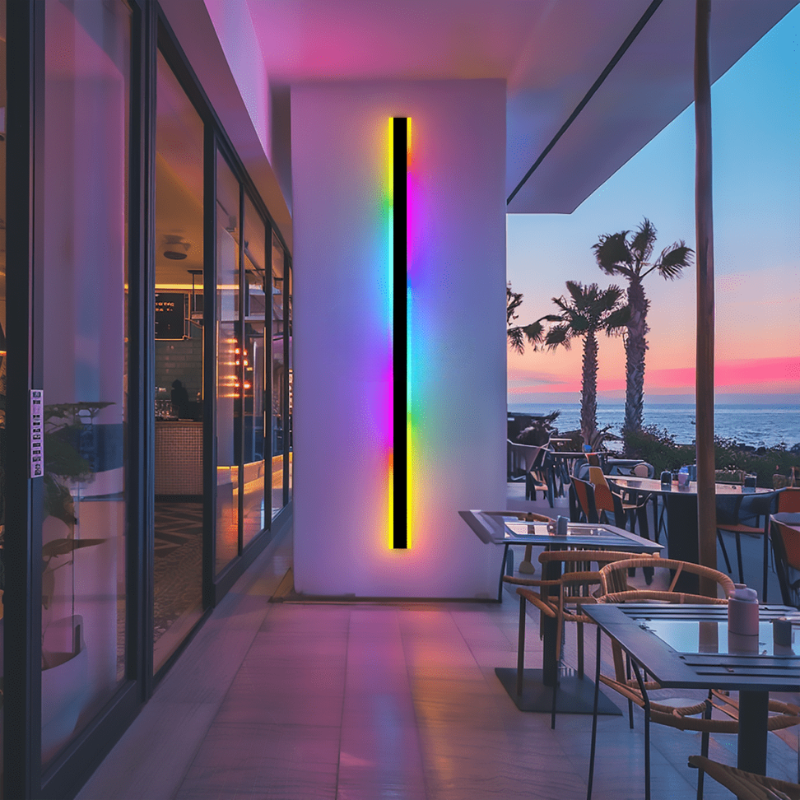 Minimalist RGB Outdoor Wall Light