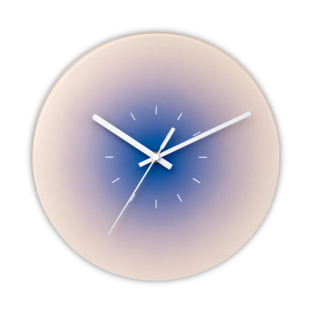 Sunset Glass Design Wall Clock