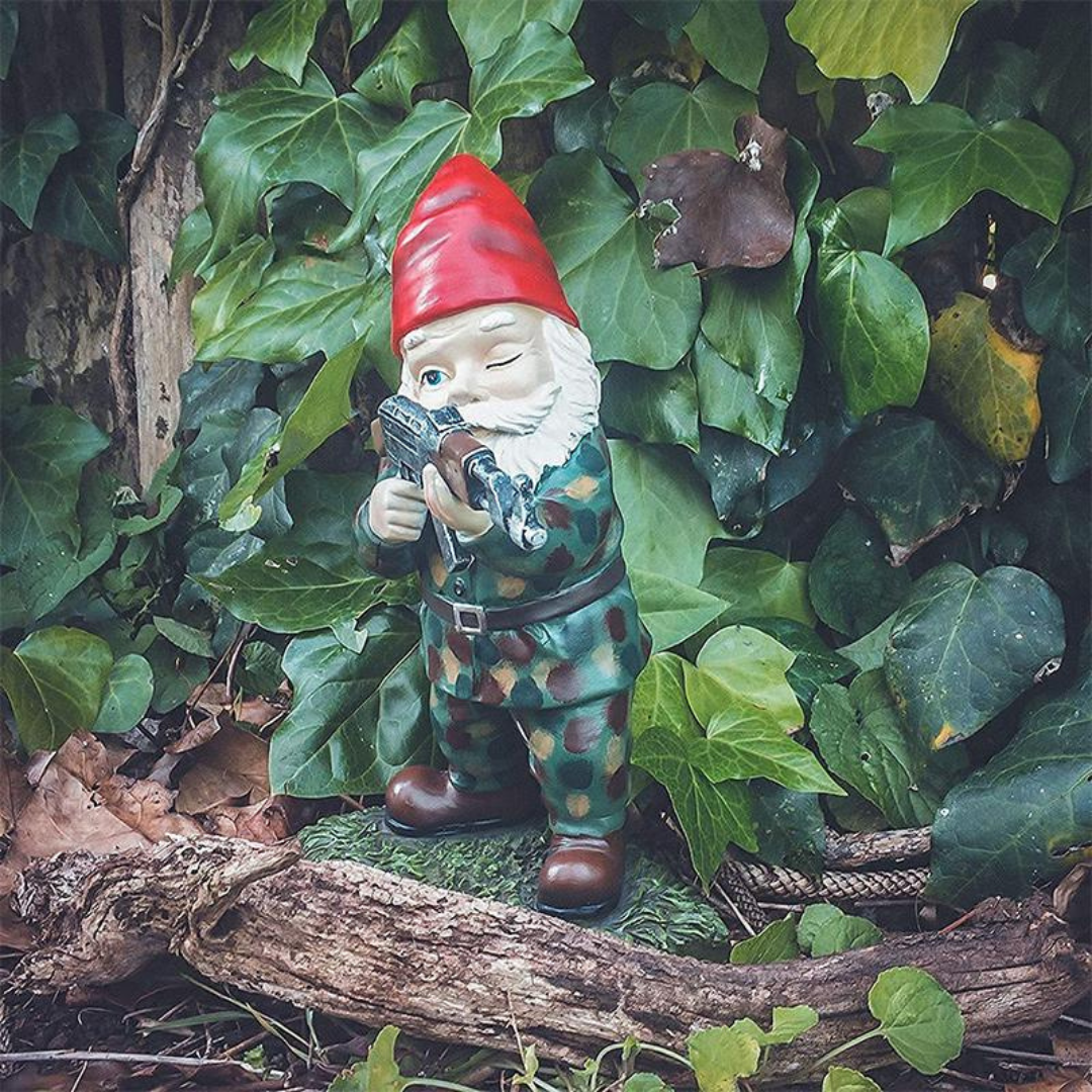 Military Garden Gnome