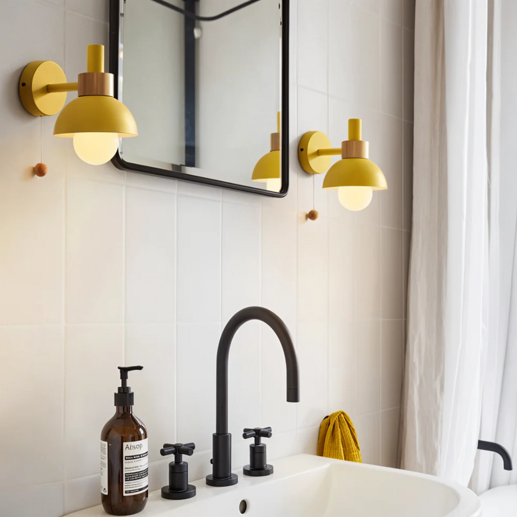 Modern LED Wall Sconce Pull Cord Accent Light