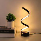 LED Spiral Design Table Lamp