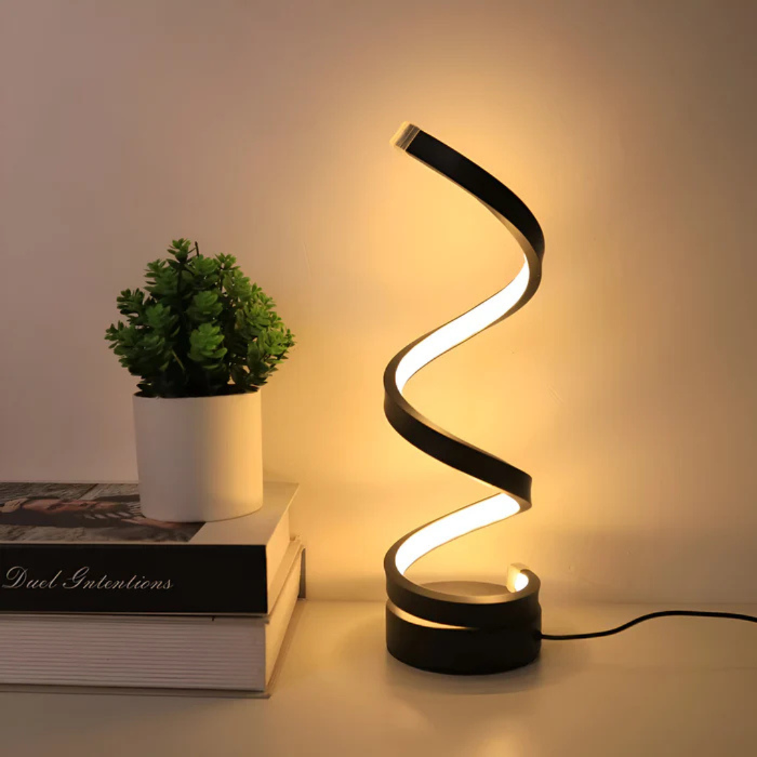 LED Spiral Design Table Lamp