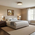 Minimalist Ceiling Lamp – Natural Finish Warm Interior Accent Design