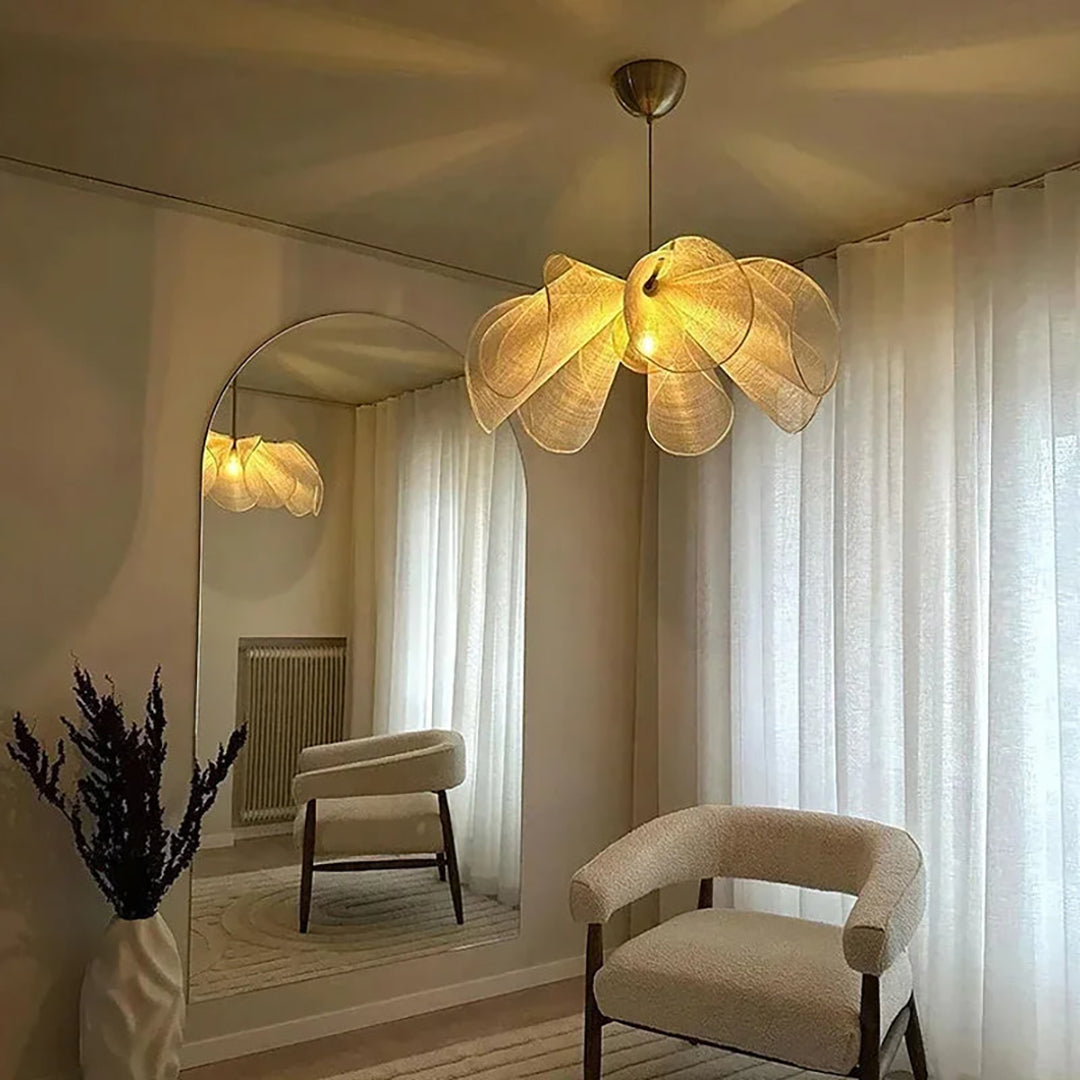 Fabric Pendant Lamp – Vintage Inspired Classic Shade Design