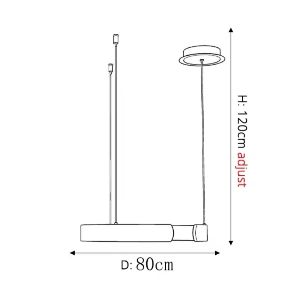 Circular LED Metal Pendant Light