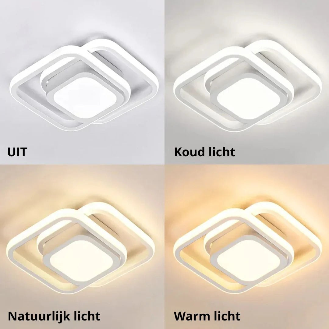 Contemporary Double Ring Ceiling Light