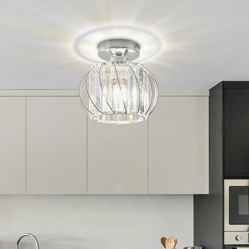 Vintage Crystal Ceiling Light