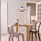 Contemporary Layered Metal Pendant Light