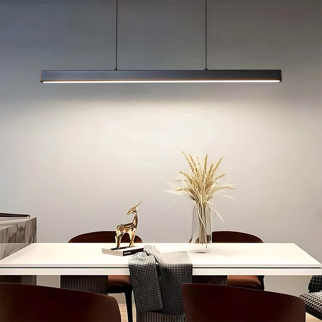 Linear LED Pendant Lamp – Minimalist Functional Design For Dining And Workspaces