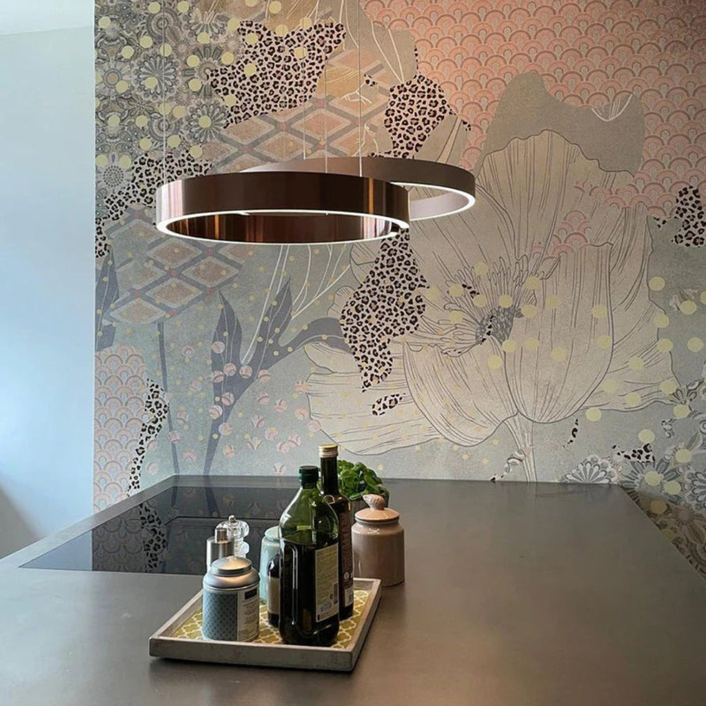 Circular LED Metal Pendant Light