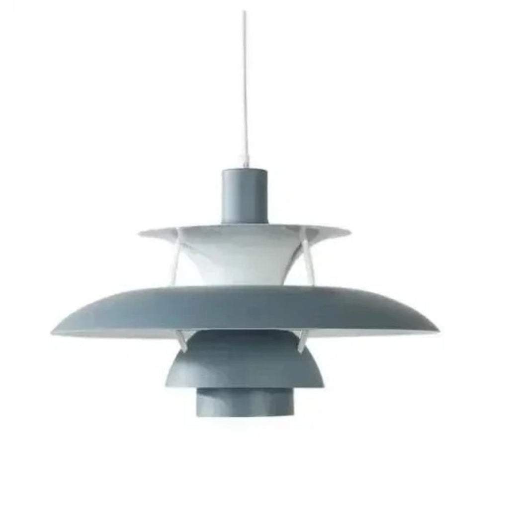 Contemporary Layered Metal Pendant Light