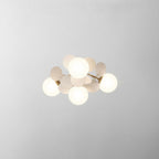 LED Ceiling Light Metal Glass and Acrylic Branch Design | Nature Inspired Style | Modern Botanical Interior Lighting
